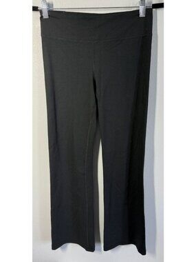 Under Armour Womens Small Wide Leg Legging Black Yoga Stretch Pull On Activewear